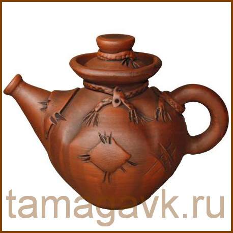 Чайник из глины купить Москва цена.