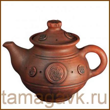 Чайники и кружки из глины купить в Москве недорого.
