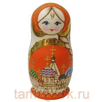 Матрешка Москва храмы купить в Москве в магазине подарков на ВДНХ