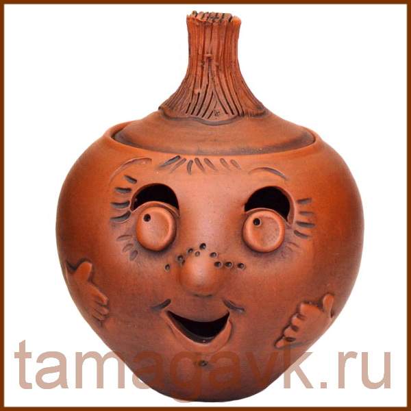 Горшок для хранения лука из глины купить в Москве.
