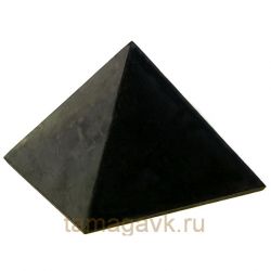 Пирамида из шунгита неполированная 8 см.