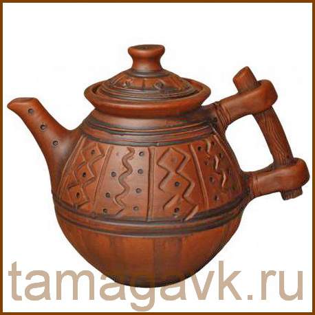 Чайник из глины "Богатырский".
